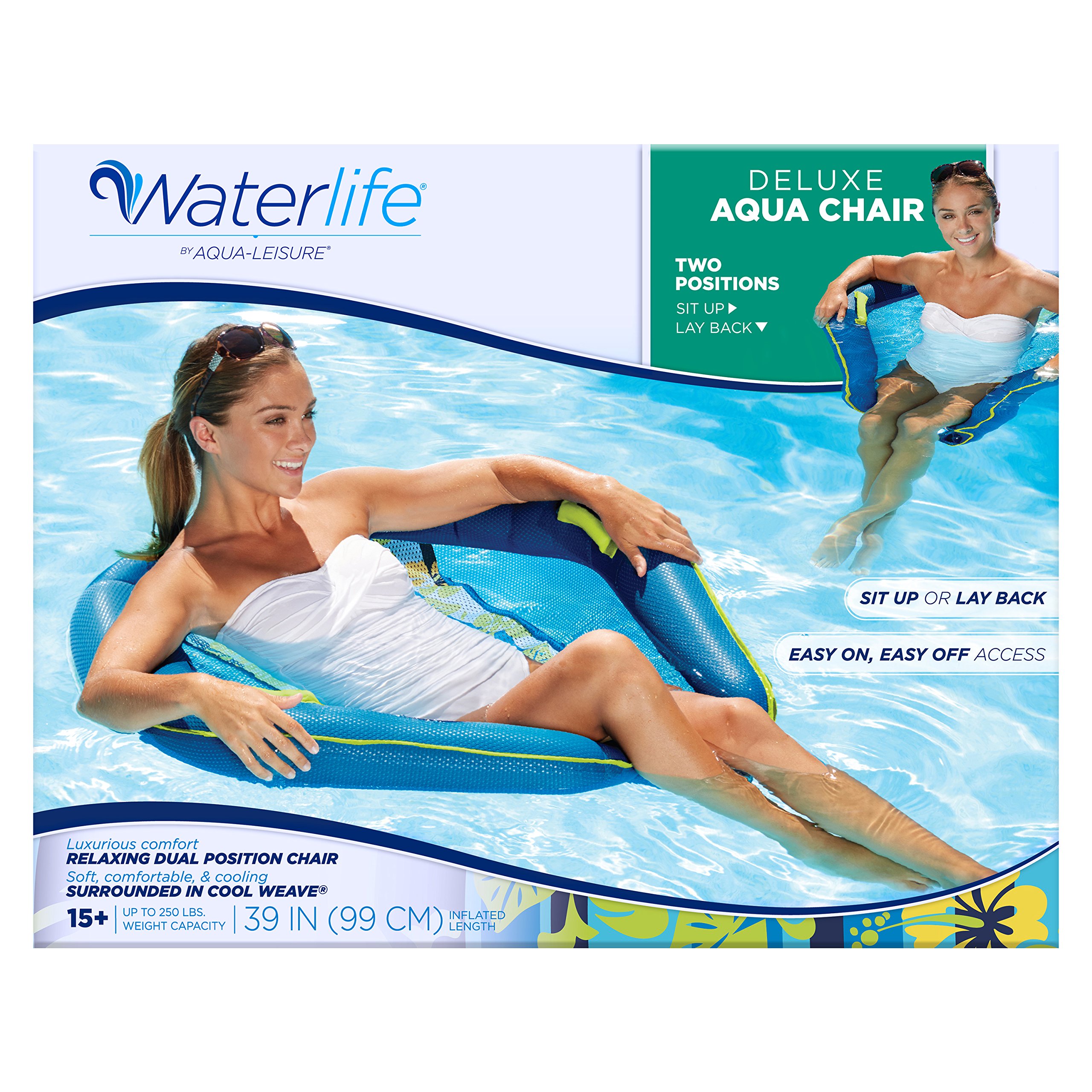 Aqua Deluxe Water Lounge Chair Features Chair Is Covered In
