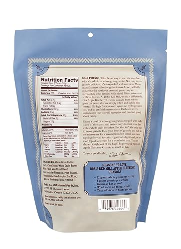 Miniatura 2 de Bob's Red Mill Granola sin grasa de arándanos y manzanas - 12 oz