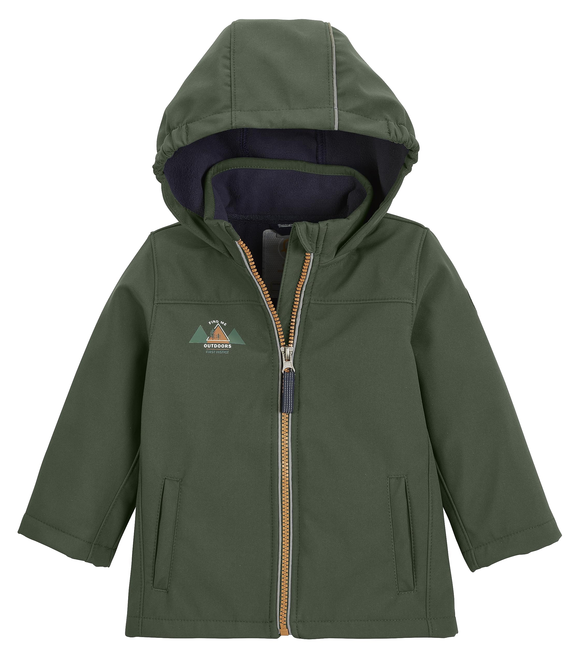 Chaqueta softshell unisex para niños con capucha regulable de senderismo 3