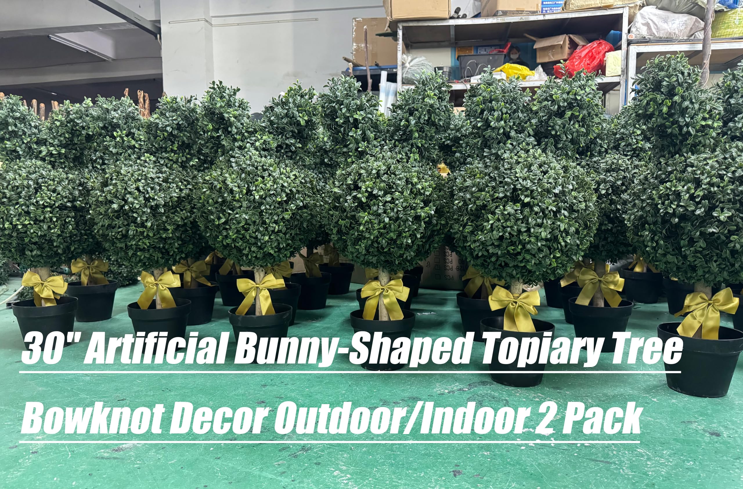 Easter Bunny Topiary 4 Ft 35.5