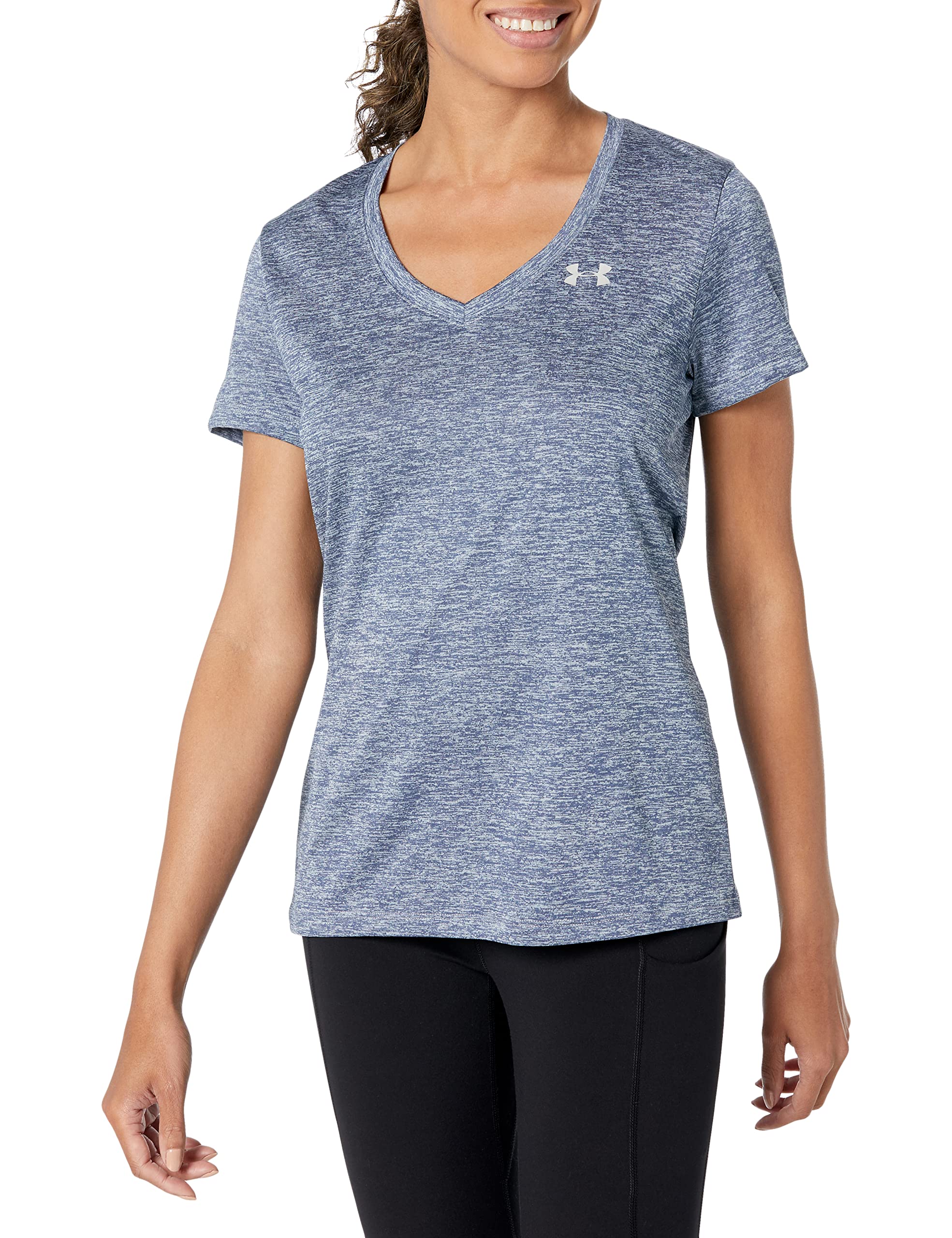 Under Armour Women's UA Tech™ Twist V-Neck Short Sleeve Tech SSV- Twist Mujer (Pack de 1) - 5