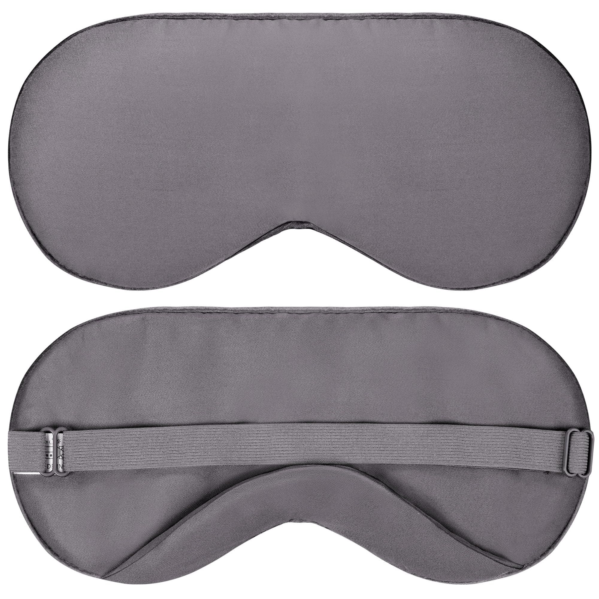 Vegan Silk - Sleep Mask - Dark Gray 100 Viscose Derived from Bamboo - Lightweight Eye Mask with