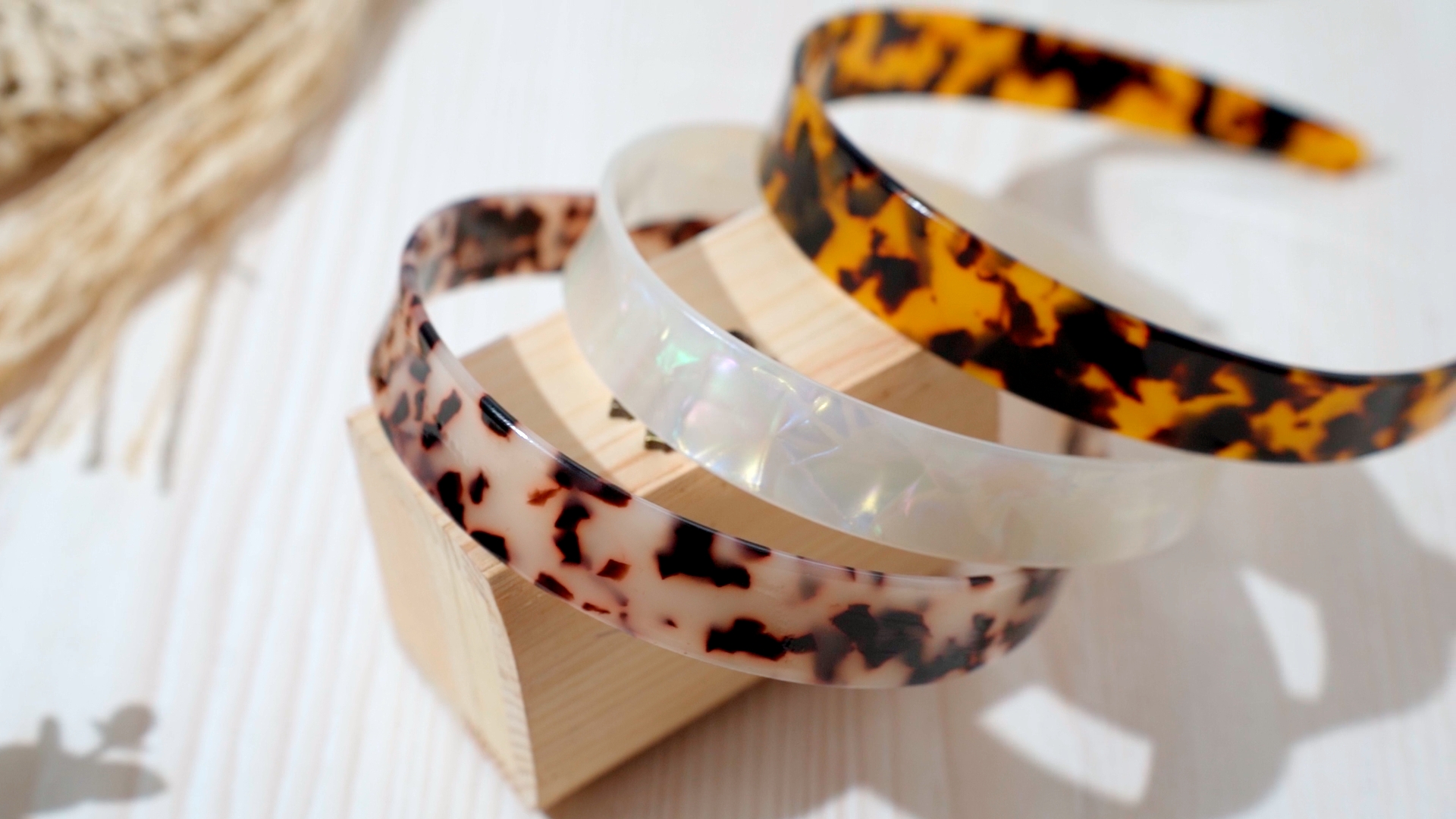 Amazon.com : 3 Colors Tortoise Shell Headband Set: Wide 