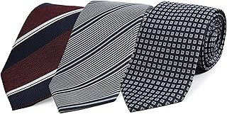 [スーツジャパン] シルク100% ビジネスネクタイ 3本セット 福袋 ビジネス リクルート メンズ レジメンタル 小紋 ペイズリー 格子柄 水玉 メンズ fuku-tie01 【nkps】