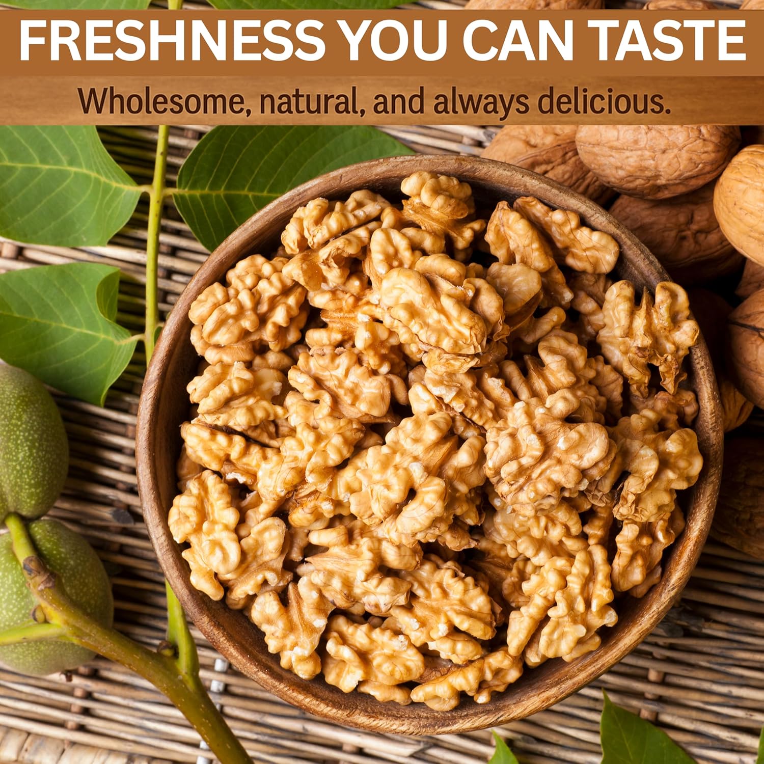 55 Lbs Bulk Premium Natural Walnuts in Shell, Walnuts in Shell, Jumbo, Fresh, Buttery Taste, Easy to Crack, California, Natural Shells, Kosher, in Huge Bag