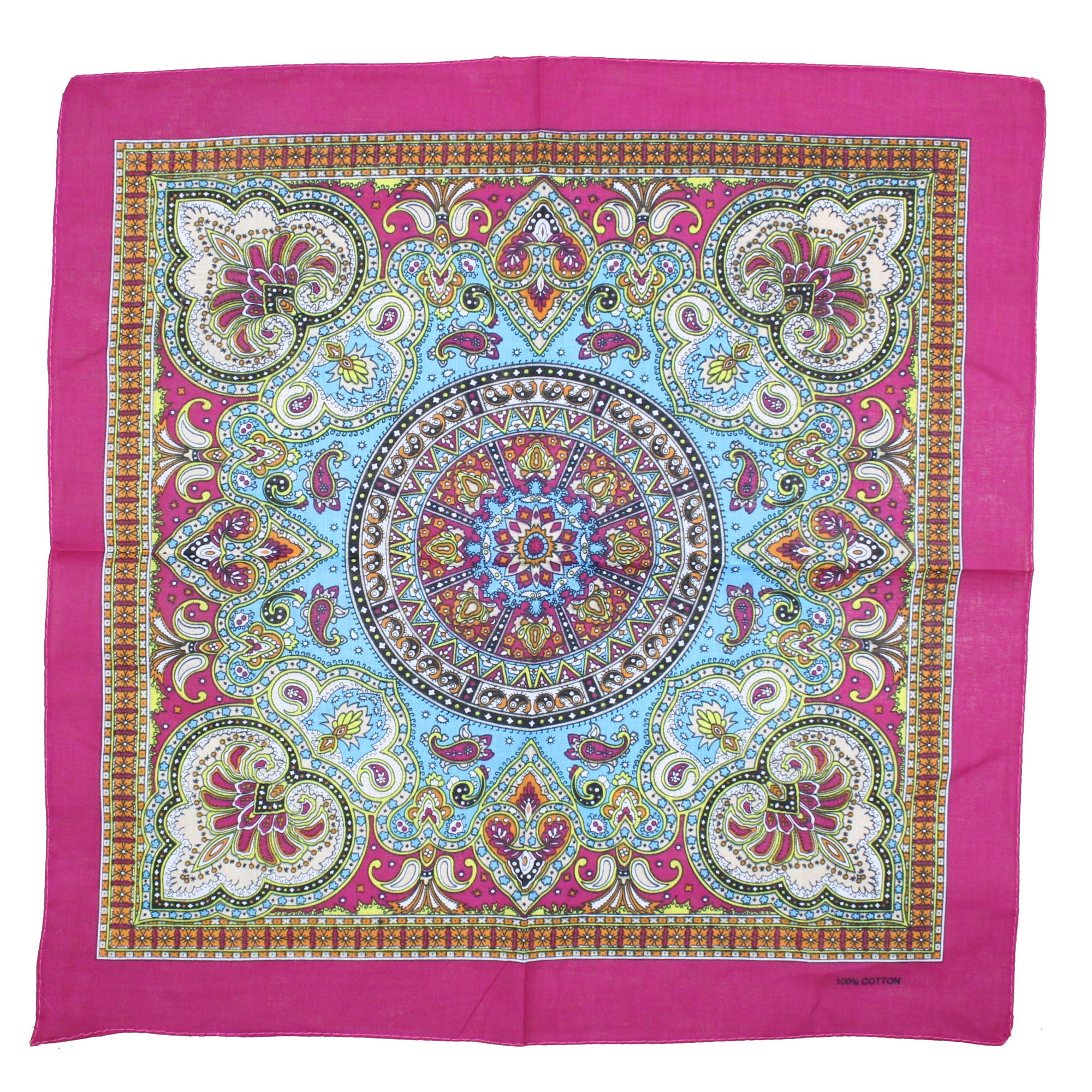 Zac's Alter Ego Fashionable Retro/Vintage Print Cotton Bandana