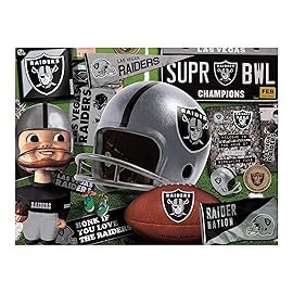 YouTheFan NFL Las Vegas Raiders Retro Series Puzzle - 500 Pieces, Team Colors, Large
