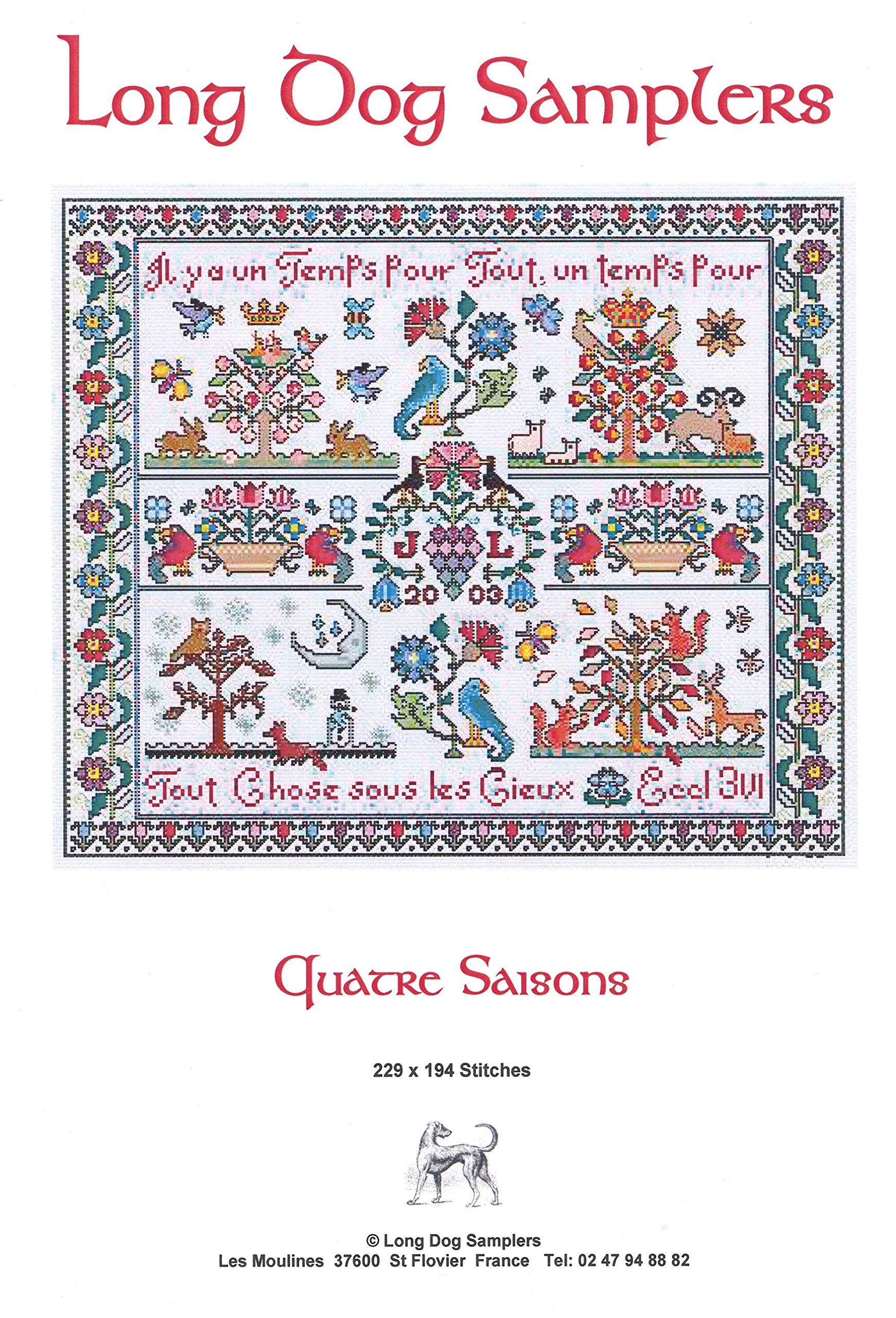 Quatre Saisons Chart by Long Dog Samplers
