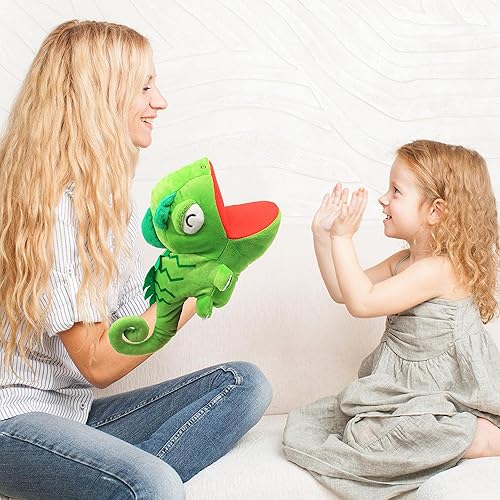 Vista 67 de Cuteoy Juguete de peluche de pterosaurio de mano, boca abierta y movible, juego de rol creativo, narración de historias, dinosaurios, regalos