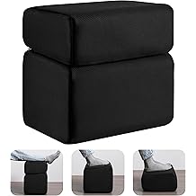 Ganondorf Foot Rest for Under Desk at Work Adjustable Foot Rest Under Desk Ergonomic Foot Stools for Under Office Desk Leg Pillow for Underdesk Footrest with Washable Cover, Mesh Black
