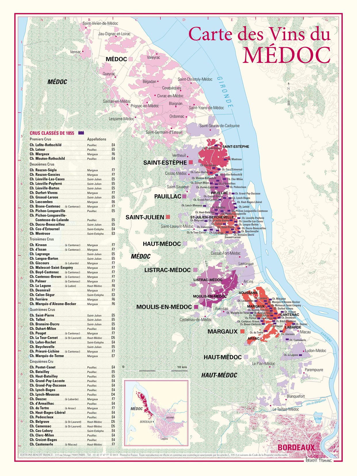 CARTE DES VINS DU MEDOC