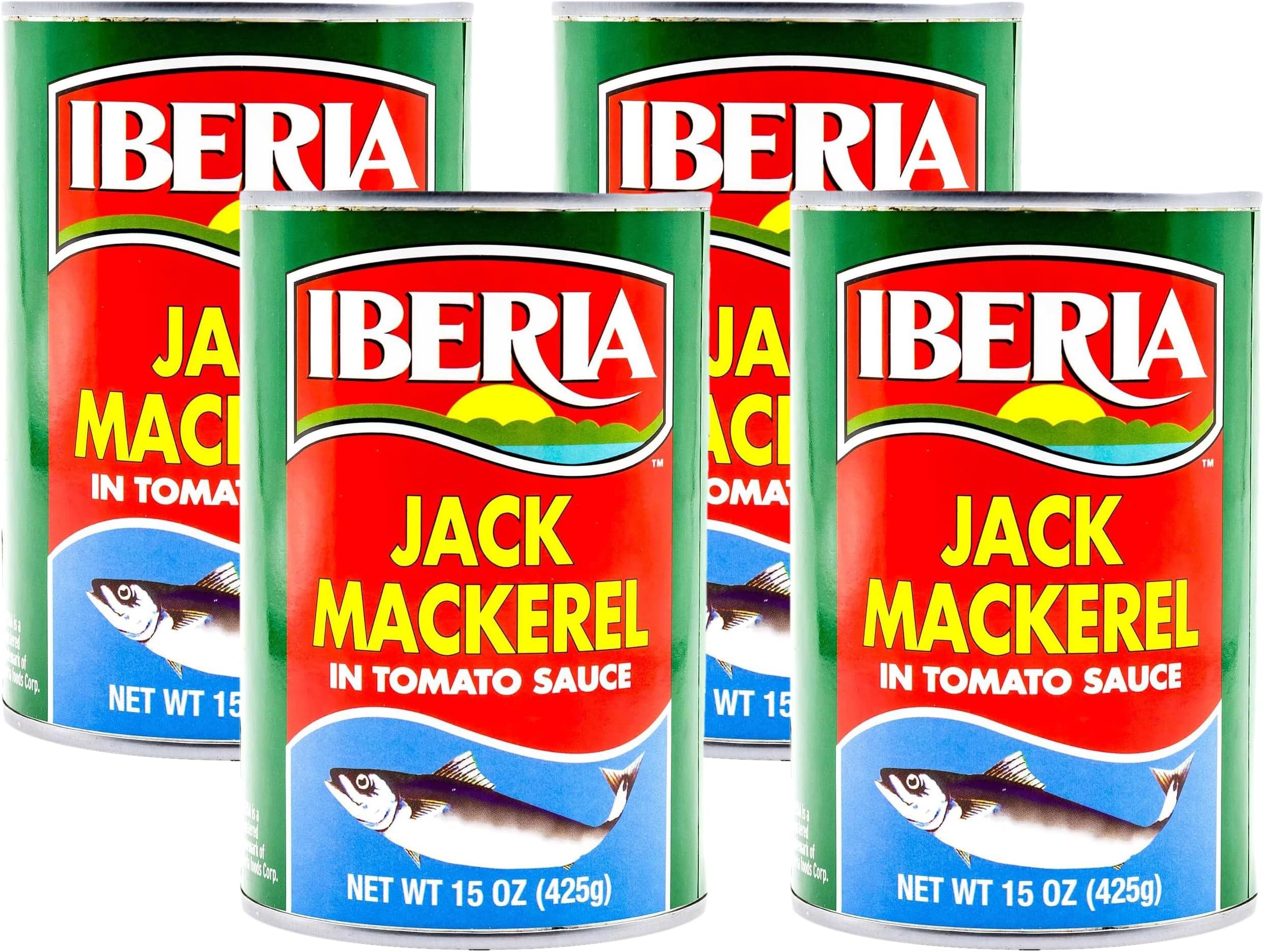 Jack Mackerel in Tomato Sauce, 15 Ounce (Pack of 4)