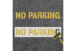 No Parking Lot Stencil: Optimize Parking Spaces with Precise 4" Letters