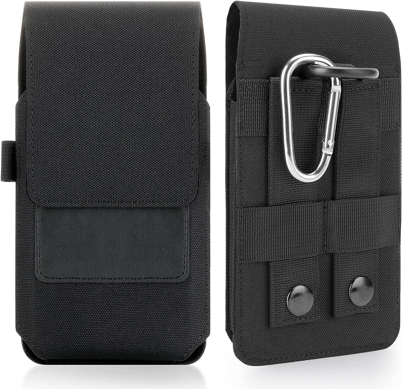 BECPLT for iPhone 12 Pro Max 11 Pro Max Molle Mobile Phone Cover Case Belt Holster Pouch for iPhone 12 Pro Max iPhone 11 Pro Max iPhone Xs Max 11 XR 8 Plus 7 Plus 6s Plus 6 Plus Moto G Fast - Black