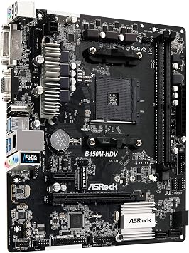 ASRock MicroATX Motherboard (B450M-HDV)