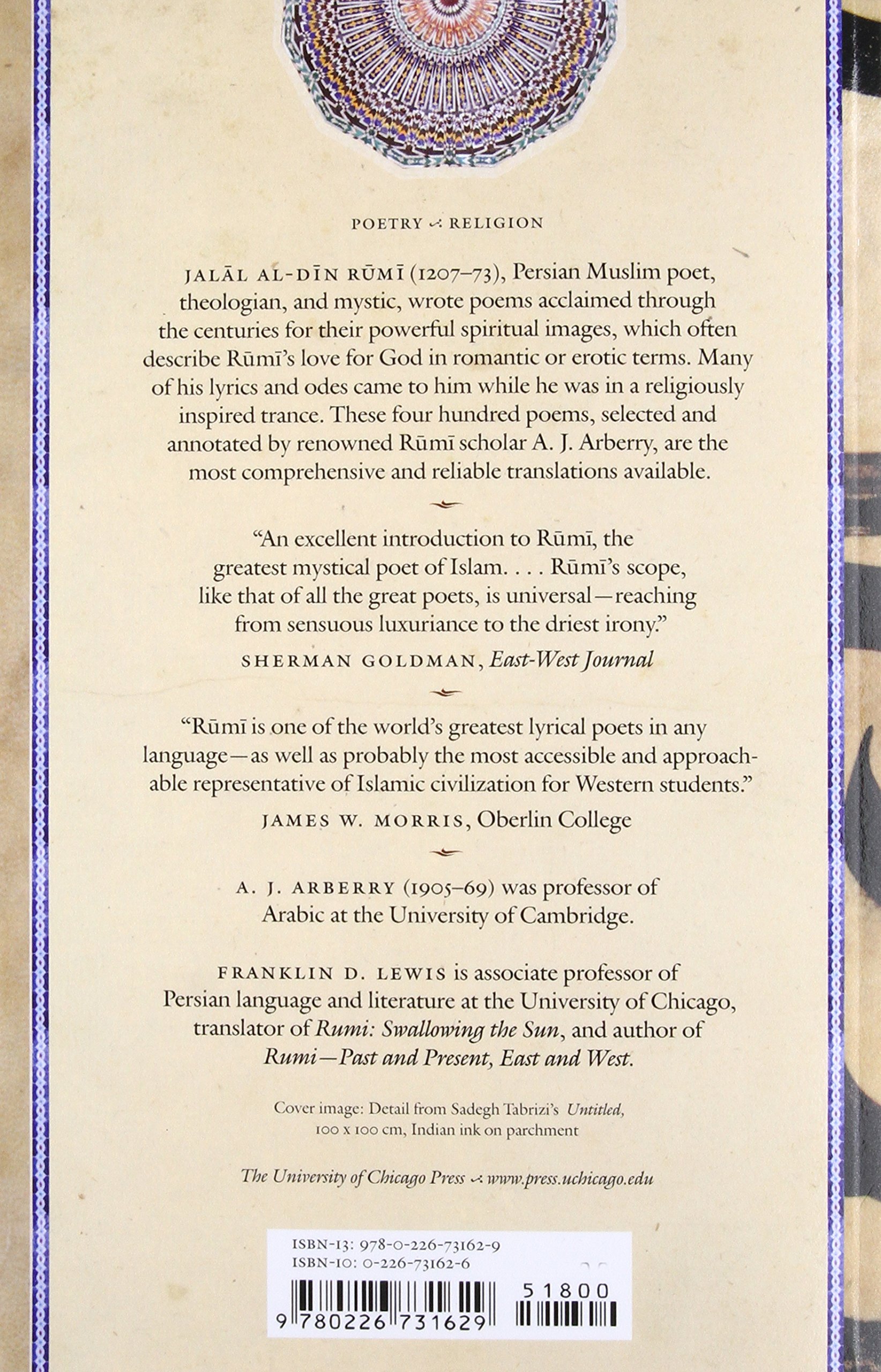 Mystical Poems of Rumi