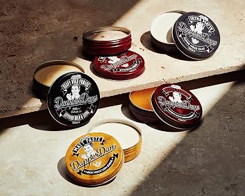 Dapper Dan Deluxe Pomade Duo Medium Hold 2 x 100ml | Medium Hold and Shine Water-Based Pomade for Reworkable Styling. Barber Grade Formula with Citrus Vanilla Scent.