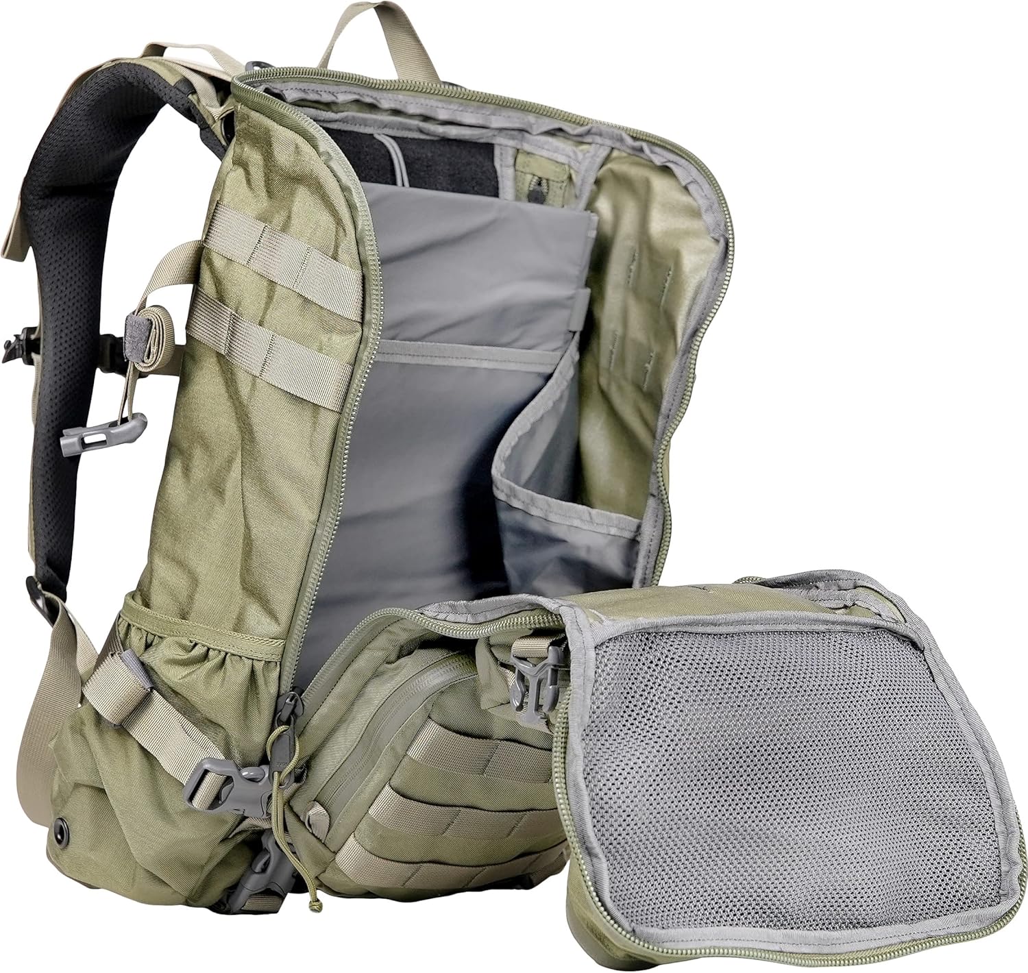 Mystery Ranch Blitz 30 Backpack – Tactical Daypack with Waistbelt & Padded Laptop Sleeve – Forest, 30L, S/M