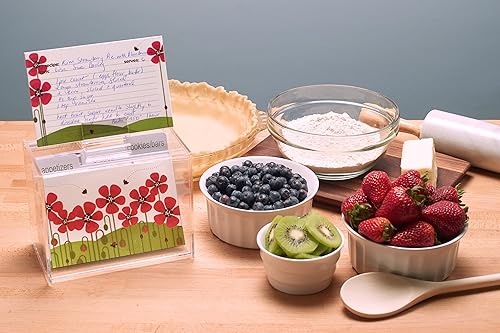 Miniatura 10 de Meadowsweet Kitchens Juego de tarjetas de recetas, 25 tarjetas de recetas de doble cara de 4 x 6 pulgadas, tarjetas en blanco de tamaño perfecto