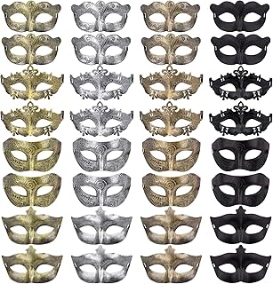 32 Pieces Masquerade Masks Vintage Antique Masks Venetian Masks