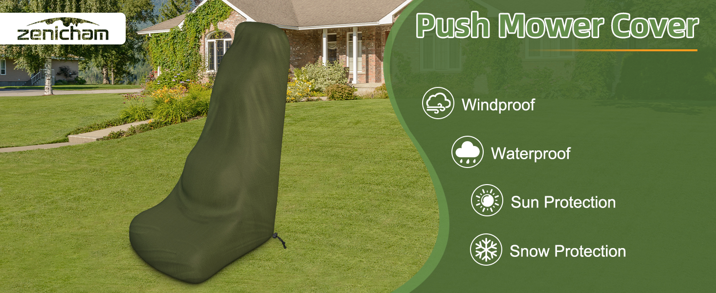 Housse Pour Tondeuse Autoportée – Imperméable 600D, Taille 195x66x108 Cm – Protection Vent, UV, Poussière – Avec Sac - 7