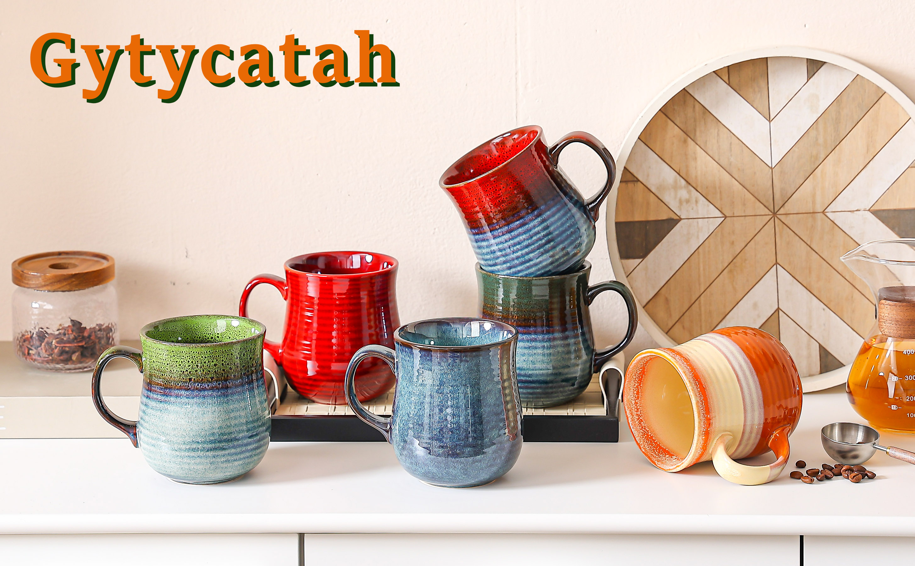 Taza de café grande de cerámica 21oz miniatura 7