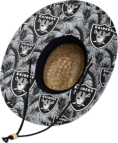 Miniatura 3 de FOCO - Sombrero de paja para hombre, floral, con logotipo, de equipo de la NFL, para usar en la playa, para salvavidas