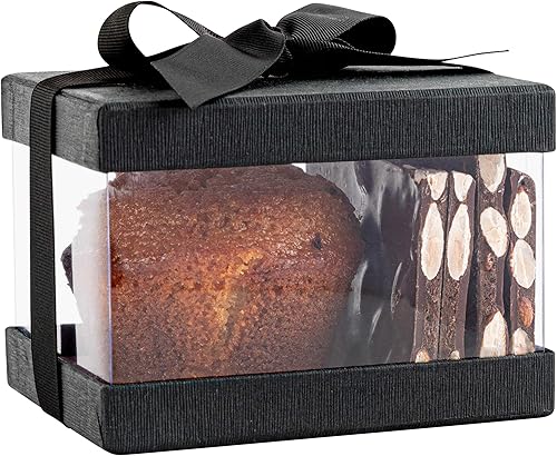 Miniatura 9 de Cajas de regalo de plástico transparente con tapa, base y cinta.