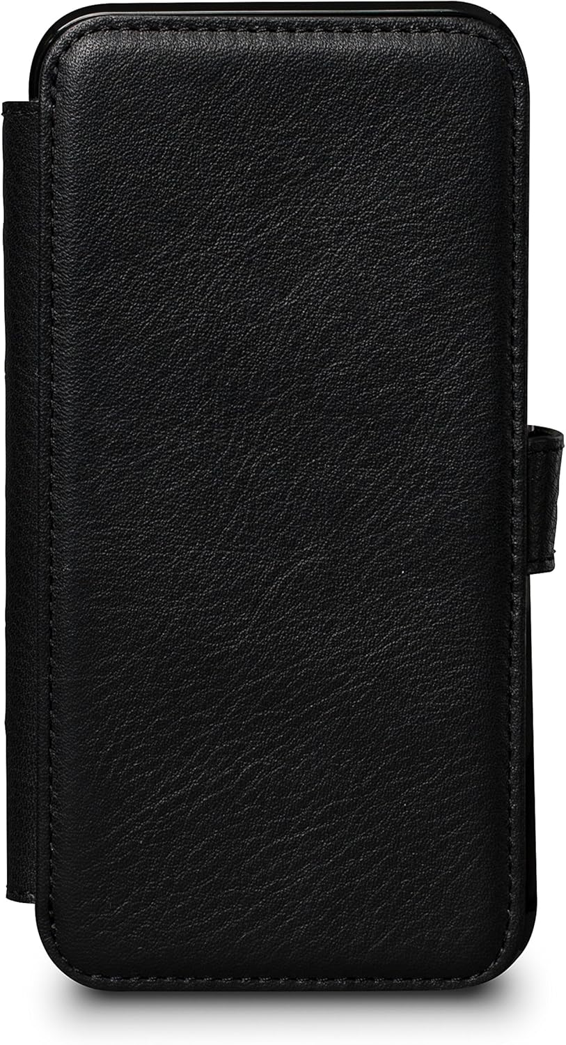 Sena Wallet Book Classic - Premium Leather Drop Safe Wallet Book Folio Case Iphone X Xs - Black