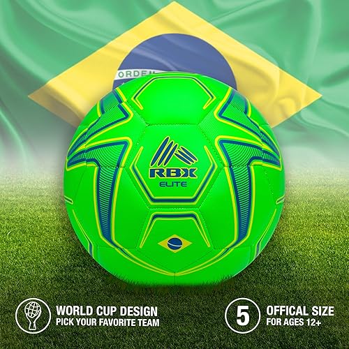 Miniatura 9 de RBX Balón de fútbol tamaño 5 Copa del Mundo y pelotas de fútbol de la selección nacional para adultos y niños