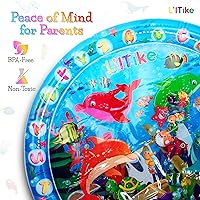 Vista 5 de LilTike Alfombrilla de agua para bebés y bebés – 16 nuevos diseños y colores – Gran idea de regalo para recién nacidos – 3, 6, 9 meses de desarrollo