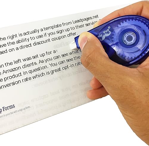 Miniatura 4 de Mr. Pen set de corrección de 9 unidades, 6 cintas de corrección de 393 pulgadas cada una con 3 borradores adicionales, cinta de corrección