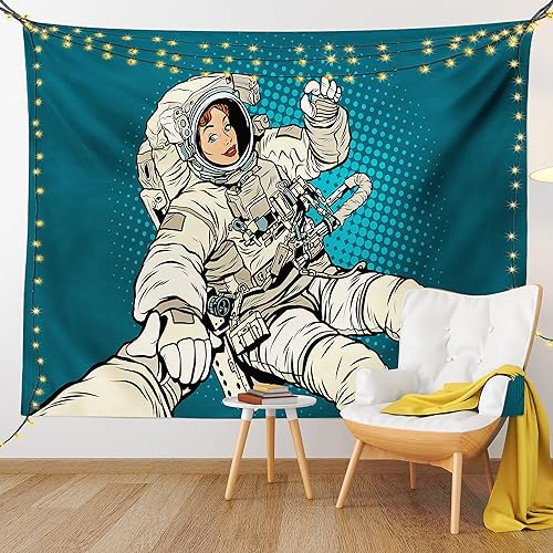 Miniatura 312 de Ambesonne Tapiz gótico, patio con hiedra encantada en la puerta antigua al bosque, colgante de pared ancho para dormitorio, sala de estar, 2-Verde