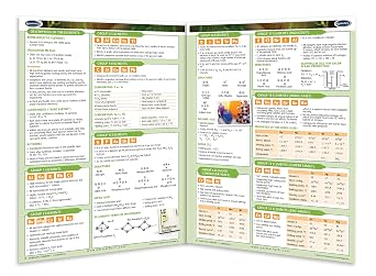 Inorganic Chemistry Chart - 4-page Laminated Chemistry Guide - Science Quick Reference Guide by Permacharts