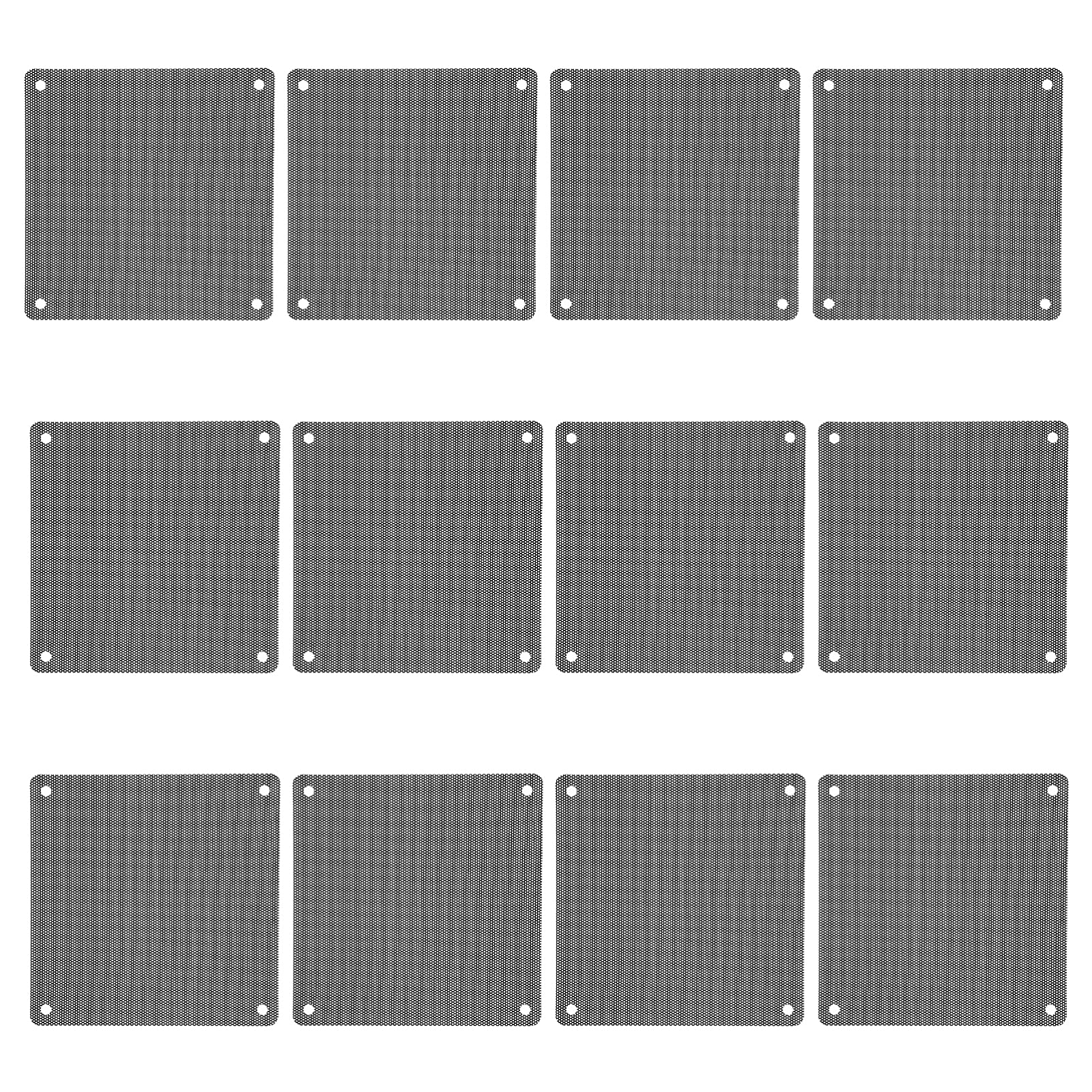 OSALADI Case Fans 12pcs PC Fan Filter Computer Fan Grill Case Cover Filter Screen Pc Fans