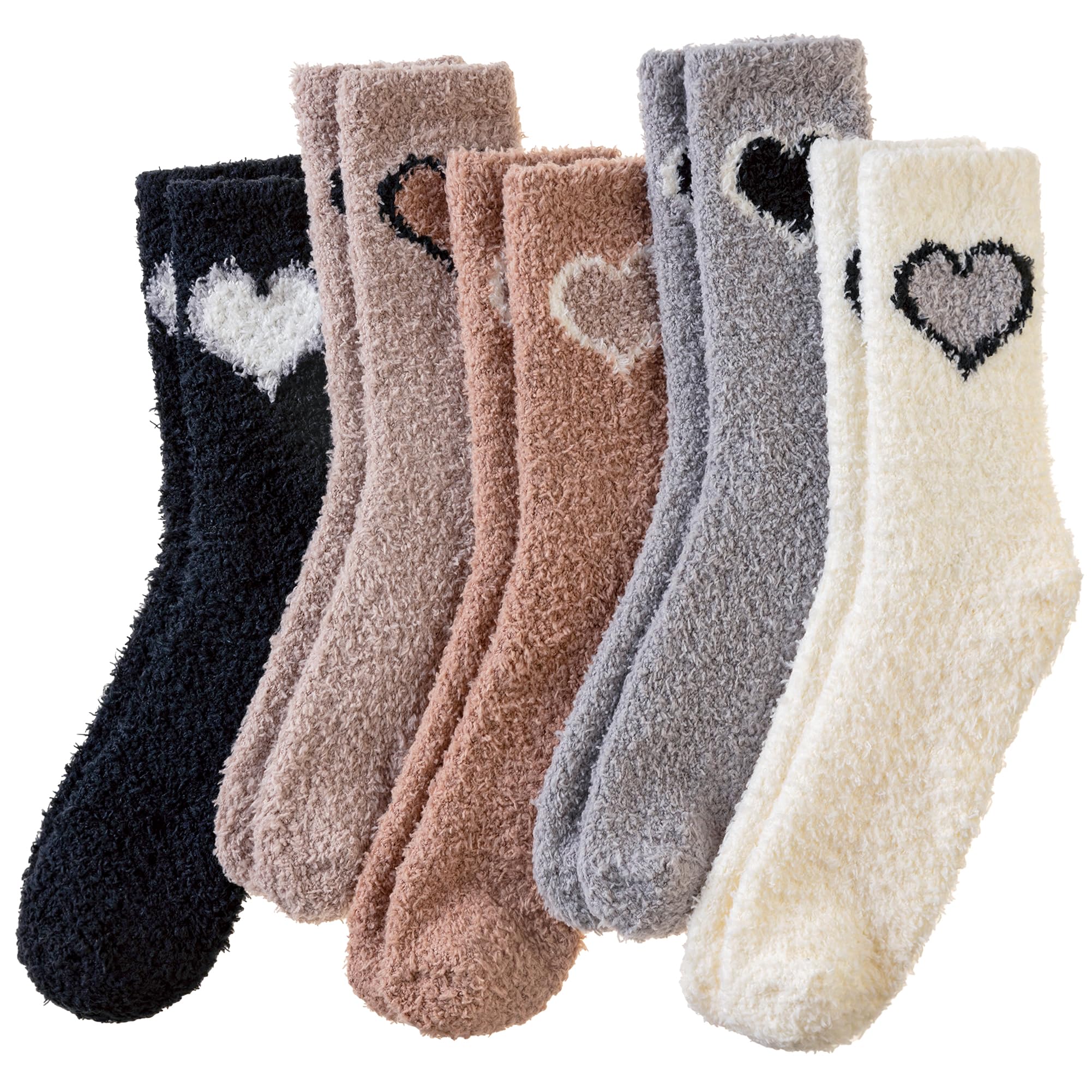 SeeyAN Womens Fuzzy Socks Fluffy Warm Slipper Winter Comfy Thermal Cozy Plush Sleep Home Cabin Socks