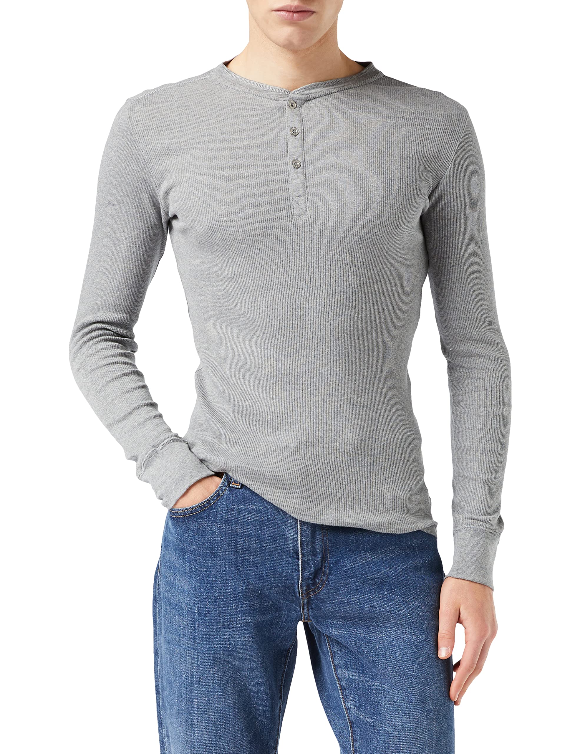 Levi's Levis 300ls Henley-Camiseta de Manga Larga (1 Unidad) Hombre
