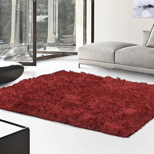 Superior Alfombra grande para interiores, moderna, esponjosa, suave y acogedora para sala de estar, comedor, dormitorio, oficina, entrada, cocina,