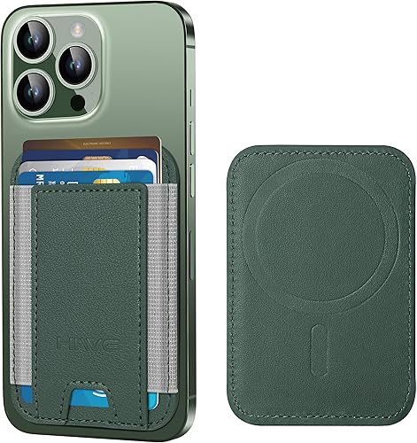 Miniatura 145 de HiWe Cartera MagSafe, cartera magnética más fuerte para iPhone 17/16/15/14/13/12, soporte para 7 tarjetas, RFID delgado minimalista de cuero, 1