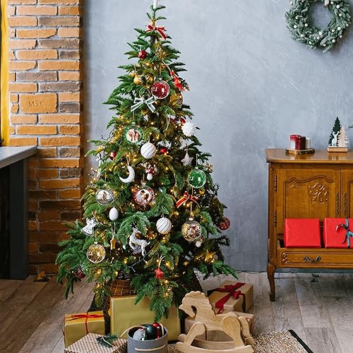 Miniatura 6 de Adornos de bola de vidrio personalizados, imagen personalizada, foto, texto, diseño conmemorativo de cristal, colgante, decoración de árbol para