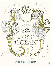 Lost Ocean Artist's Edition: An Inky Adventure and Coloring Book for Adults: 24 Drawings to Color and Frame
