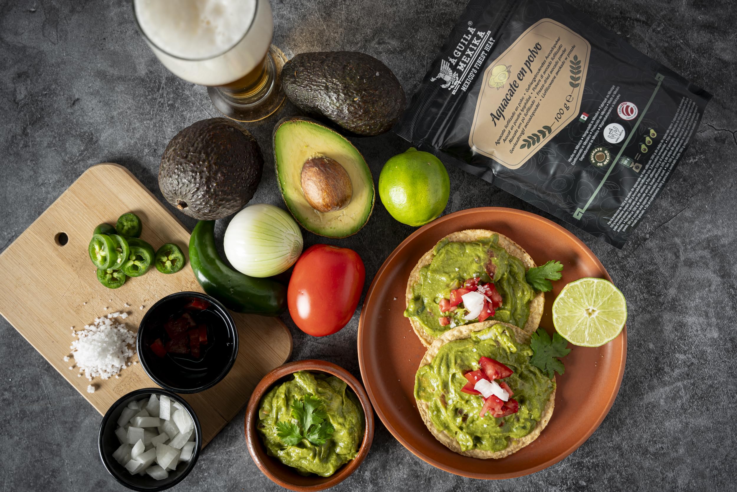 ÁGUILA MEXIKA Aguacate en polvo 2-Pack Hass liofilizados