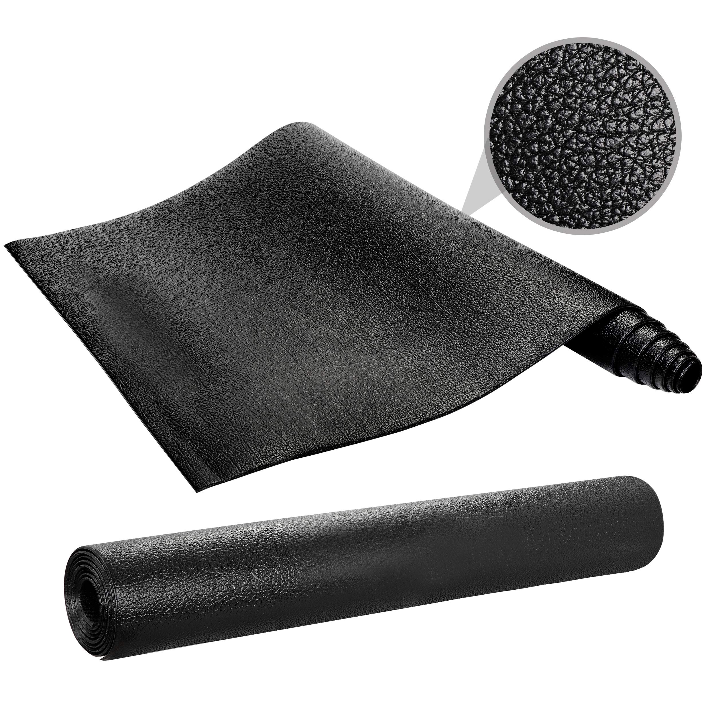 F2C 8'x3' High Density Treadmill Mat, Black, Exercise Mat, Cycling, Elliptical, Heavy, Sturdy, Folding, Pilates, Equipment, Bicycle, Absorb, Exercise, Roll Up, Water Resistant, Easy Clean