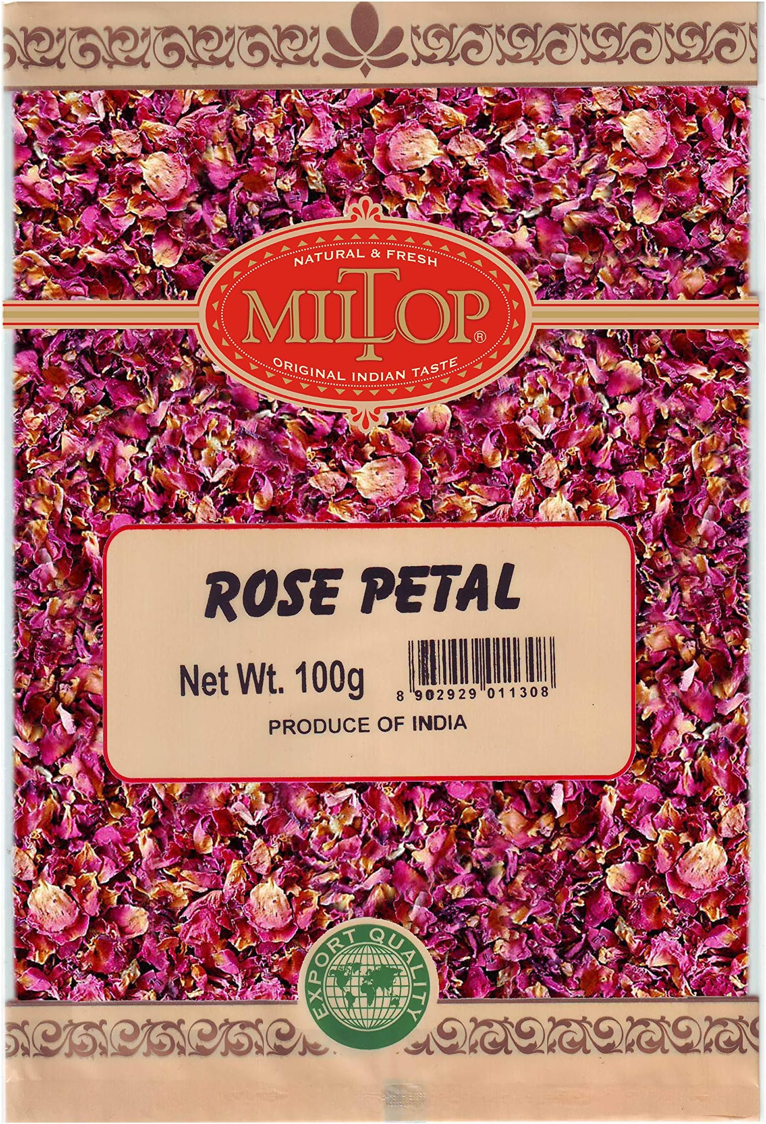 Miltop Edible Dry Rose Petals|GULAB Patti, 100g