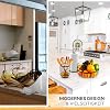 HIKITCHEN [Set of 3 Fruit Baskets Fruit Bowls Kitchen Roll Holder Kitchen Utensil Holder Kitchen Utensils Storage Decorative Bowl Black Metal Bamboo