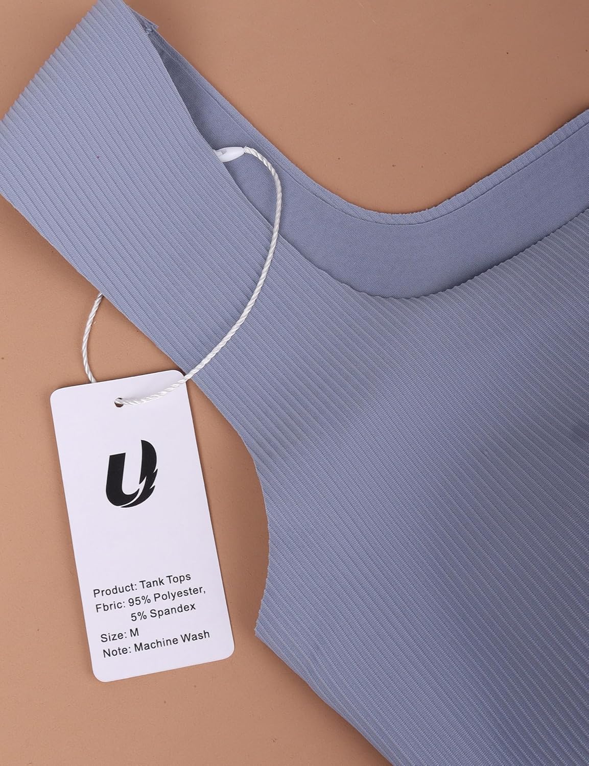 Women's Square Neck Seamless Tank Top with Built in Bras Sleeveless Cropped Tops - Image 4