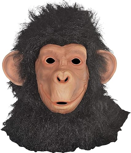 Amscan 8400521 Chimp - Máscara de látex de cabeza completa 1 ct
