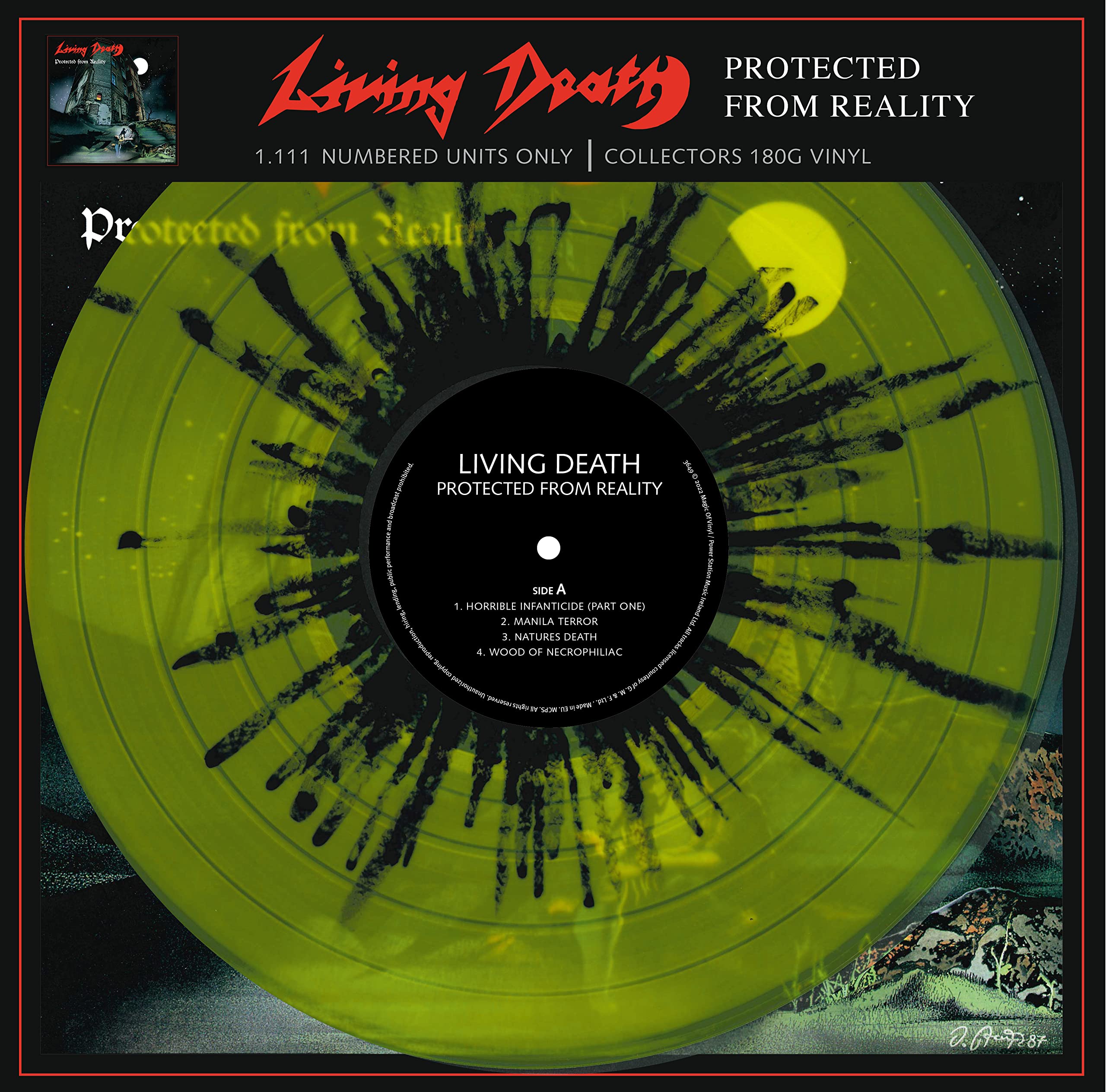 Living Death - Protected From Reality - Limitiert und 1111 Stück nummeriert - 180gr. splatter