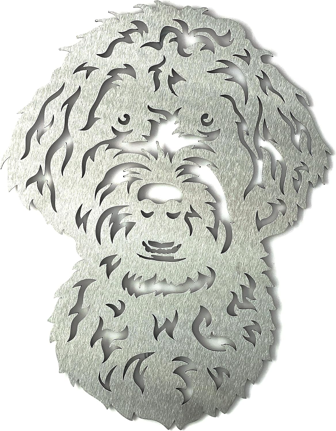 Image Industry Barbet Garden Art Sculpture/Garden Ornament/Rusty Metal Dog/Metal Garden Sculpture/Metal Art (Large 310mm x 405mm)