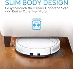 SereneLife Robot Vacuum et Mop Combo, Slim Automatic Aspirateur Robotic Nettoyant avec Smart Navigation, Capteurs Anti-Fall, Rechargeable pour Tapis & Planchers durs, blanc